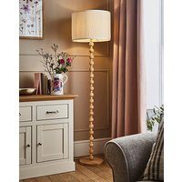 Evie Wooden Bobbin Floor Lamp