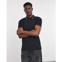 Pure Cotton Tipped Pique Polo Long L42 44