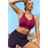 Endurance Wired Non Padded Sports Bra Berry Chalk