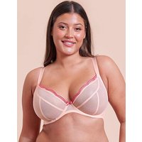 Lightstyle Scallop Plunge Bra Blush Pink