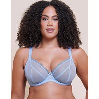 Lightstyle Scallop Plunge Bra Blue Silver