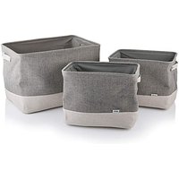 Minky Fabric Set/3 Baskets - Minky