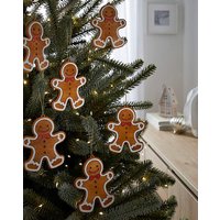 Set 6 Gingerbread Tree Decorations