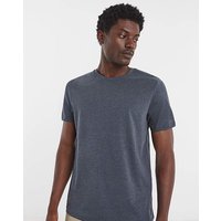 Pure Cotton Crew Neck T Shirt Denim Marl Jacamo 5XL64 66