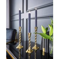 Set 3 Ribbed LED Candles