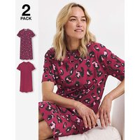 Value 2 Pack Leopard Nighties 12 14