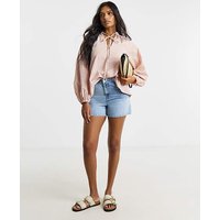 Stripe Long Sleeved Poplin Blouse Stripe