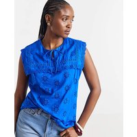 Sailor Collar Broderie Top