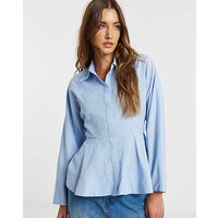 Stripe Peplum Shirt Stripe