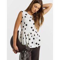 Spot Peplum Top Spot