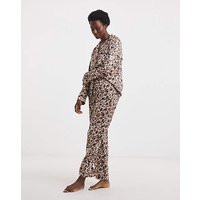 Button Through Revere Set Animal Print 28 30