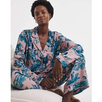 Printed Viscose Pyjama Set Blue Pink