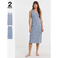 Value 2 Pack Nighties Star Print 8 10