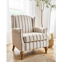 Bailey Stripe Wingback Armchair