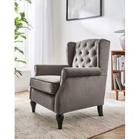 Bailey Velvet Wingback Armchair