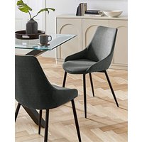 Etta Fabric Pair Dining Chairs