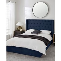 Allegra Velvet Ottoman Bedframe DOUBLE