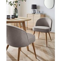 Emilie Fabric Pair Dining Chairs