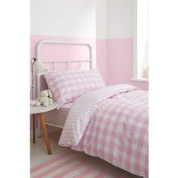 Check Stripe Duvet Set SINGLE