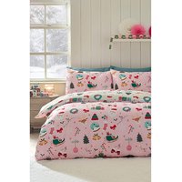 CL Xmas Happy Holidays Duvet Set SINGLE