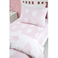 CL Hearts Fitted Sheet SINGLE