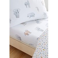 Zoo Animals Fitted Sheet SINGLE