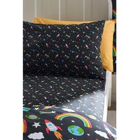 CL Rainbow Rockets Fitted Sheet DOUBLE
