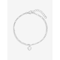 Sterling 925 Fine Heart Bracelet