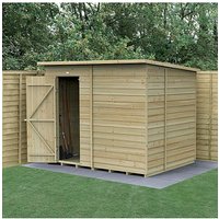 4LIFE Pent Shed 8x6 Single Door