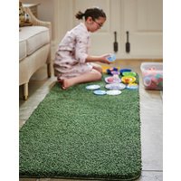 Washable & Stain Resistant Runner Forest Green 67X200