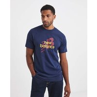 New Balance Angular Logo T-Shirt Navy