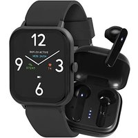 Series 17 Black Smart Watch + Earbud Set Black - Reflex Active