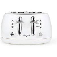 Salter Boston 4 Slice White Toaster White - Salter