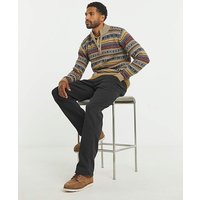 1 4 Zip Fairisle Jumper 4XL57 59