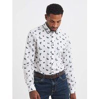 Butterfly Print Shirt Print 3XL54 56