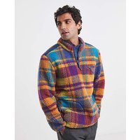 1 4 Zip Check Borg Sweatshirt 3XL54 56