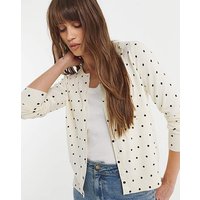 CREW NECK CARDIGAN Spot Print 28 30