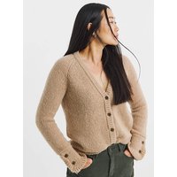 FRILL SLEEVE FLUFFY YARN CARDIGAN 24 26