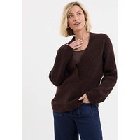 Deep V Neck Knitted Jumper JD Williams 28 30