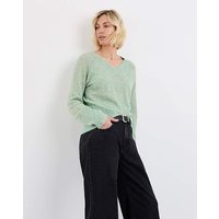 Sheer V Neck Jumper 24 26
