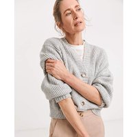 Rib V Neck Cardigan 8 10