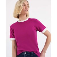 Contrast Tipping Knitted T shirt 12 14