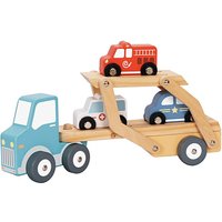 Hi Pando Wooden Car Carrier with 3 Vehicles