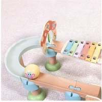 Tooky Toy Wooden Ball Drop Track Set
