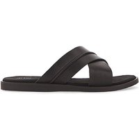 Leather Cross Strap Sandal W Fit
