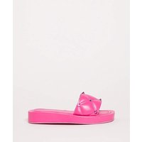 Quilted Studded Sandals Wide