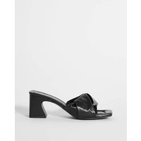 Volume Low Heeled Mule Sandals Ex Wide