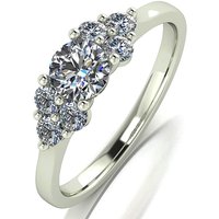 9ct White Gold 1ct Moissanite Ring at Simply Be Catalogue Store 9ct White Gold 1ct Moissanite Ring.