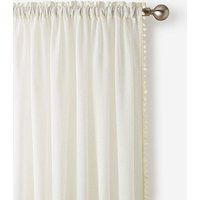 Tahiti Pom Pom Linen Look Voile 145X229