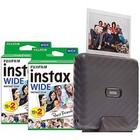 Instax Link Wide Printer - Mocha Gray at Jacamo Instax Link Wide Printer - Mocha Gray.
